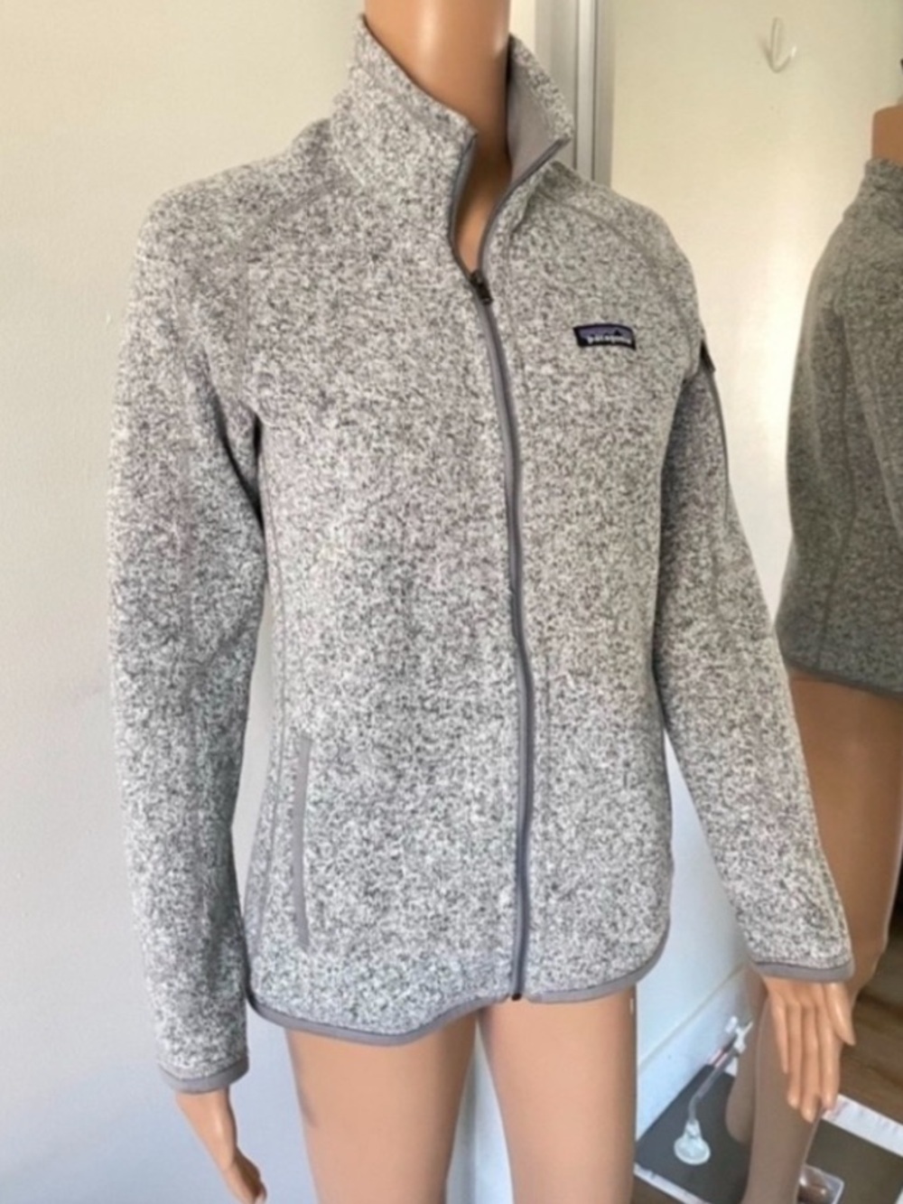 Patagonia Better Sweater Full‎ Zip Birch White (Gray) Womens Size L